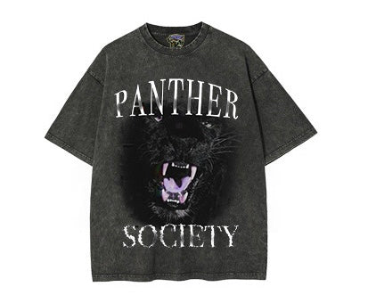 Vintage Acid Grey Panther Society Tee