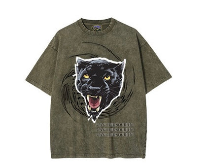 Vintage Green Panther Society Tee