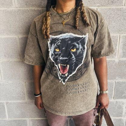 Vintage Green Panther Society Tee